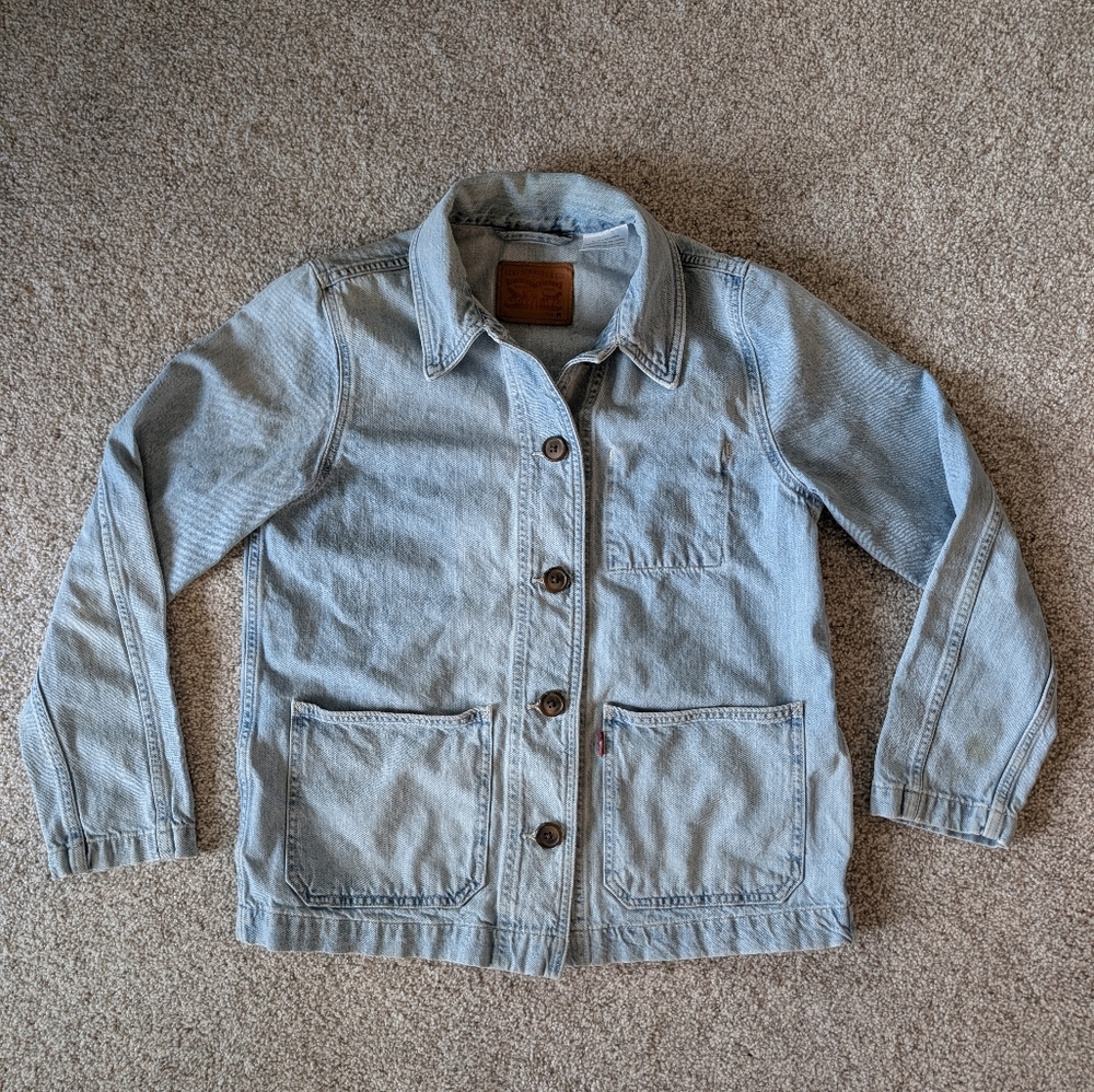 Levi's Women's Light Blue Denim Chore Coat / Jacket